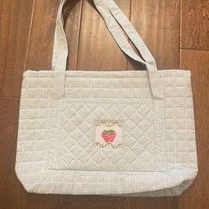 NWOT Little English Quilted Luggage - Strawberry Tote Bag - price is firm